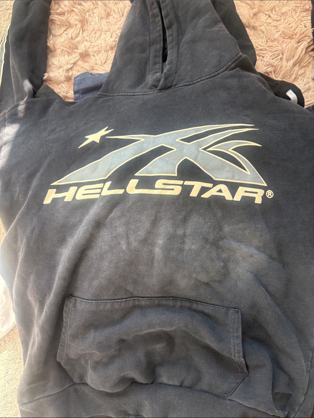 Hellstar Black Graphic Hoodie - Men's Pullover